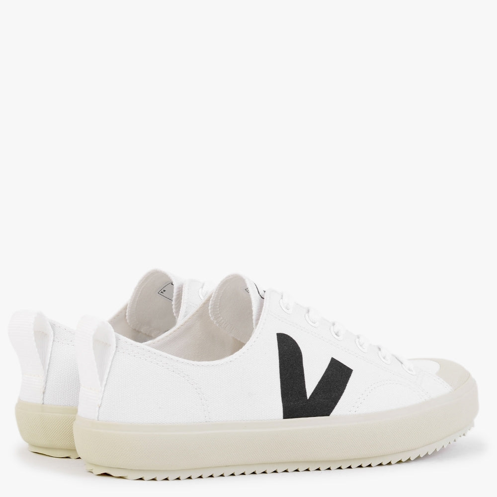Nova Canvas White Black Pumps