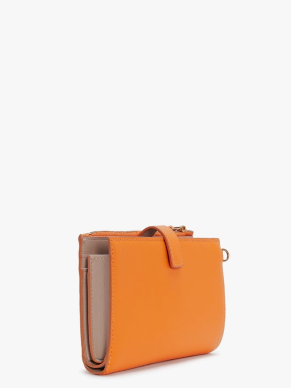 The J Marc Scorched Leather Phone Wristlet Wallet