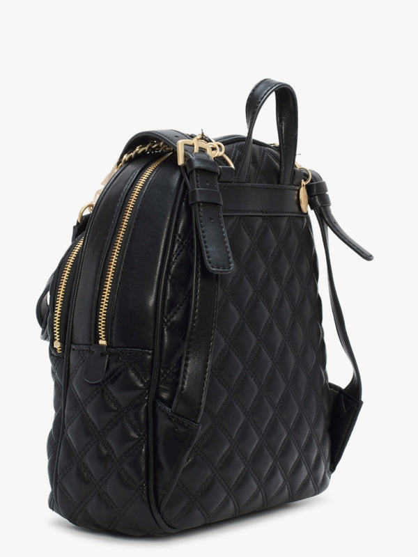 Giully Black Quilted Backpack