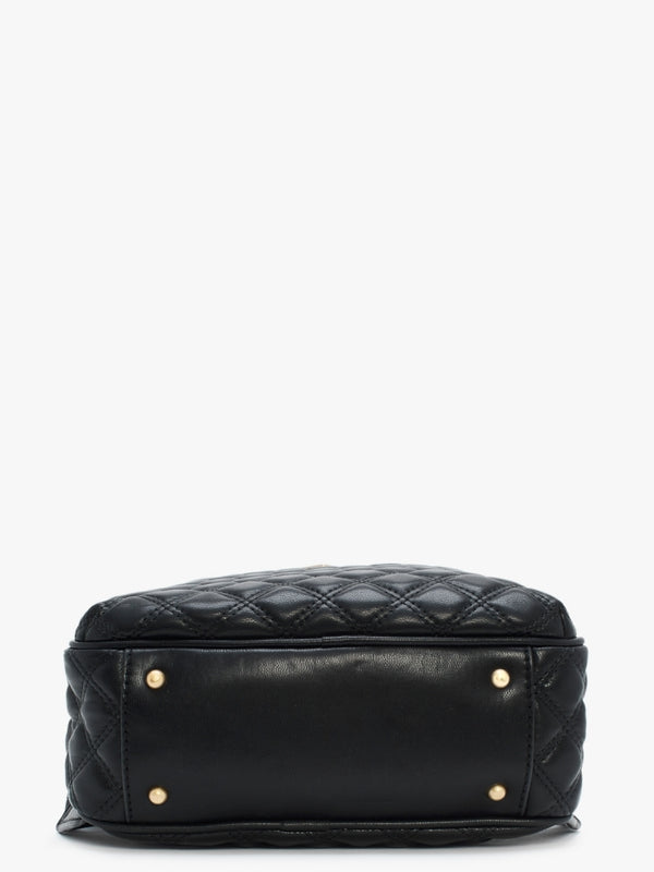 Giully Black Quilted Backpack