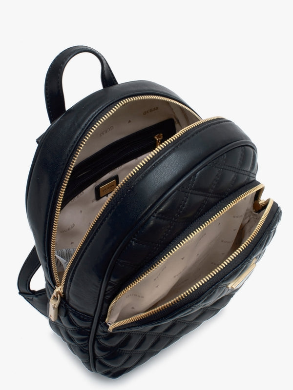 Giully Black Quilted Backpack