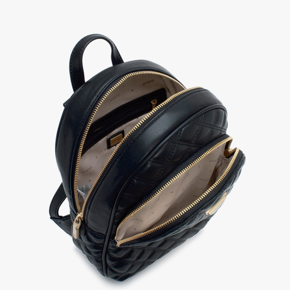 Giully Black Quilted Backpack