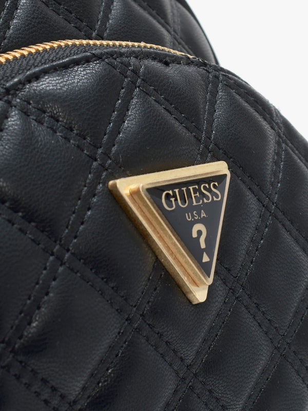 Giully Black Quilted Backpack