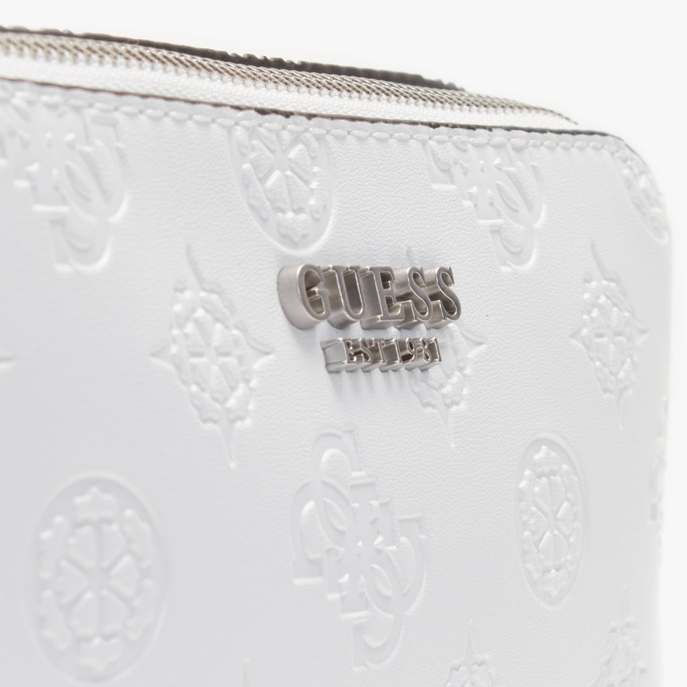 Galeria White Embossed Logo Camera Bag