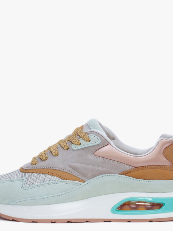 Skyline Eiffel Turquoise Multicoloured Suede Trainers