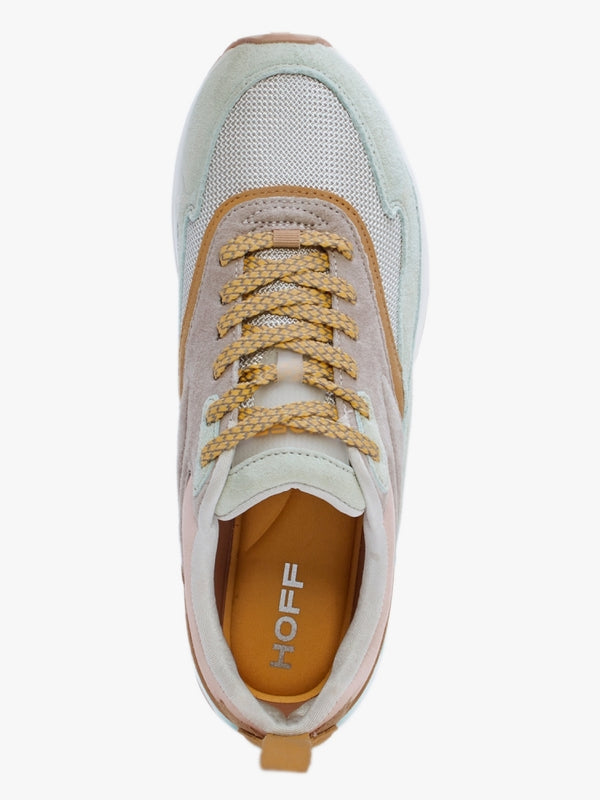 Skyline Eiffel Turquoise Multicoloured Suede Trainers