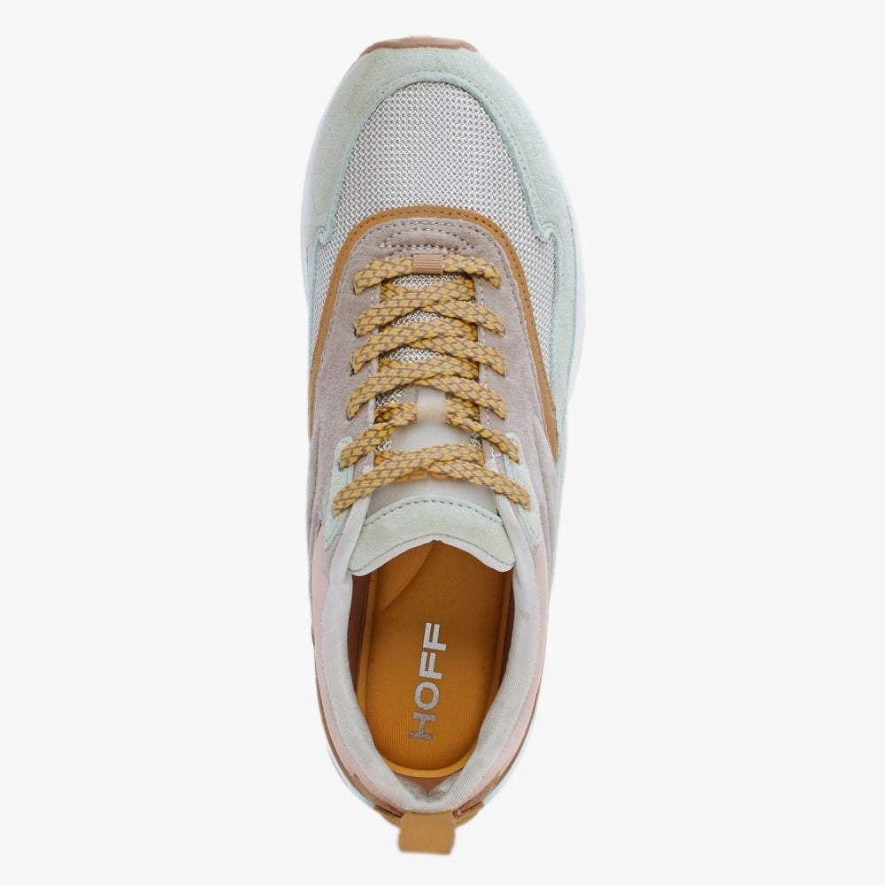 Skyline Eiffel Turquoise Multicoloured Suede Trainers