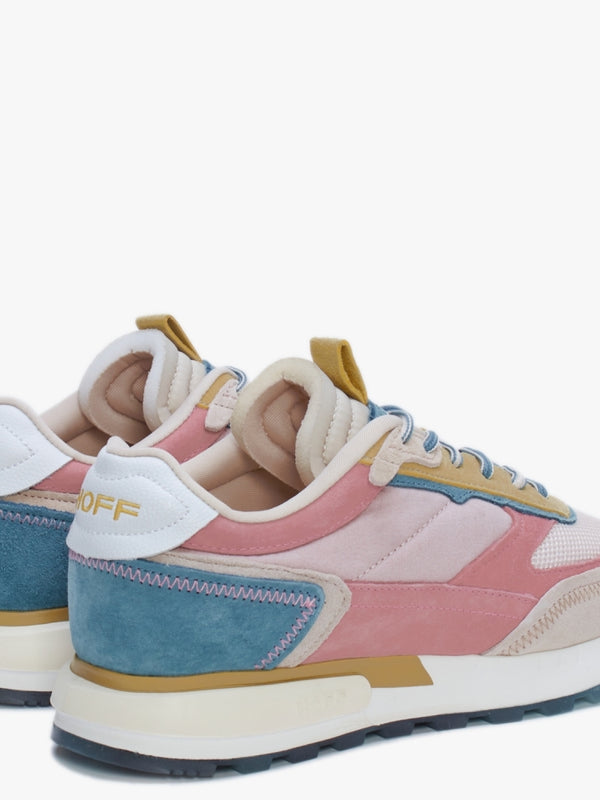 Tribe Samoa Pink Multicoloured Suede Trainers