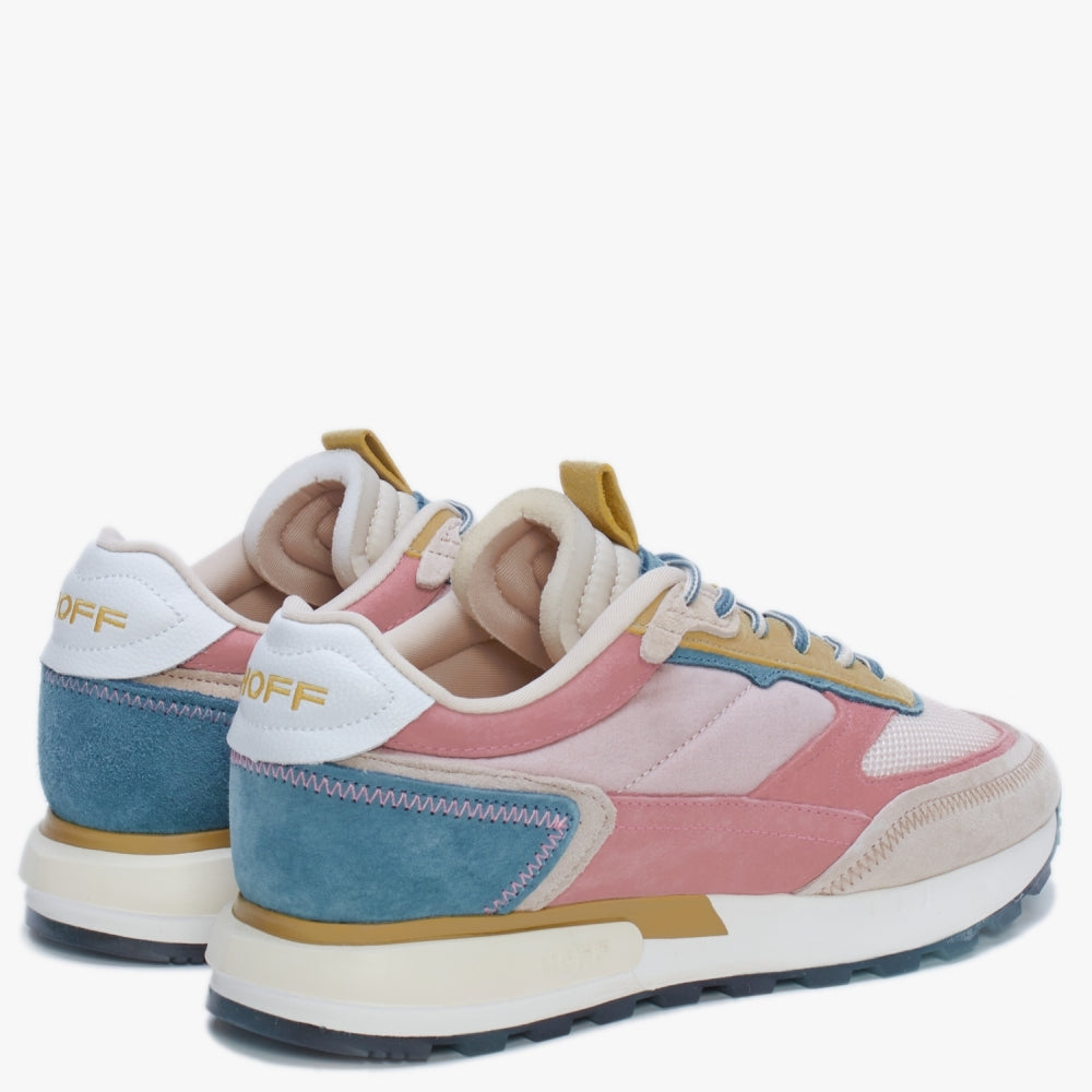 Tribe Samoa Pink Multicoloured Suede Trainers
