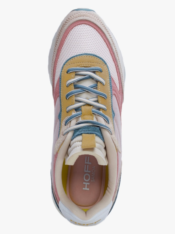 Tribe Samoa Pink Multicoloured Suede Trainers