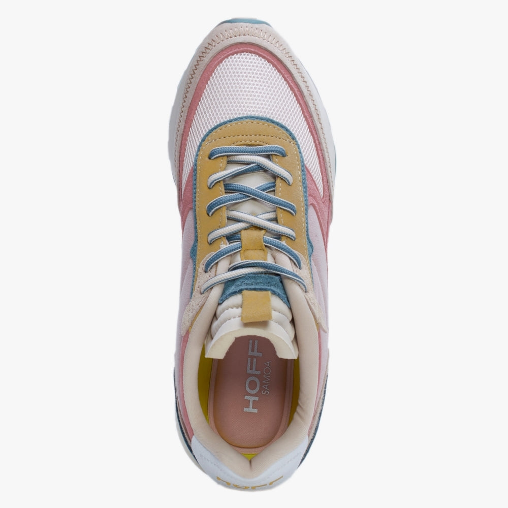 Tribe Samoa Pink Multicoloured Suede Trainers