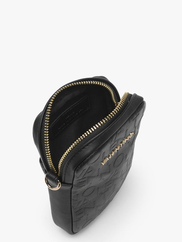 Relax Nero Embossed Logo Pouch Bag