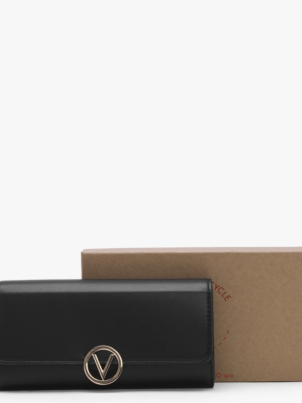 July Nero Flapover Wallet