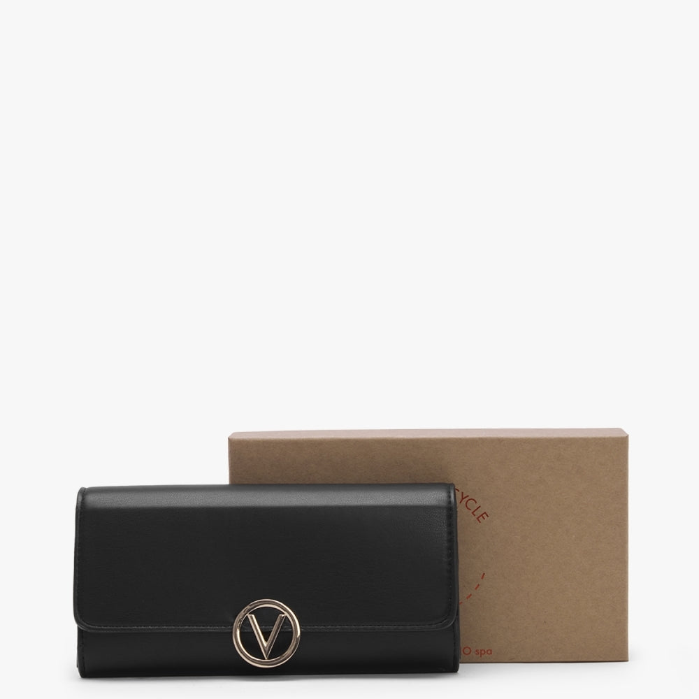 July Nero Flapover Wallet