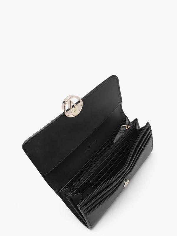 July Nero Flapover Wallet