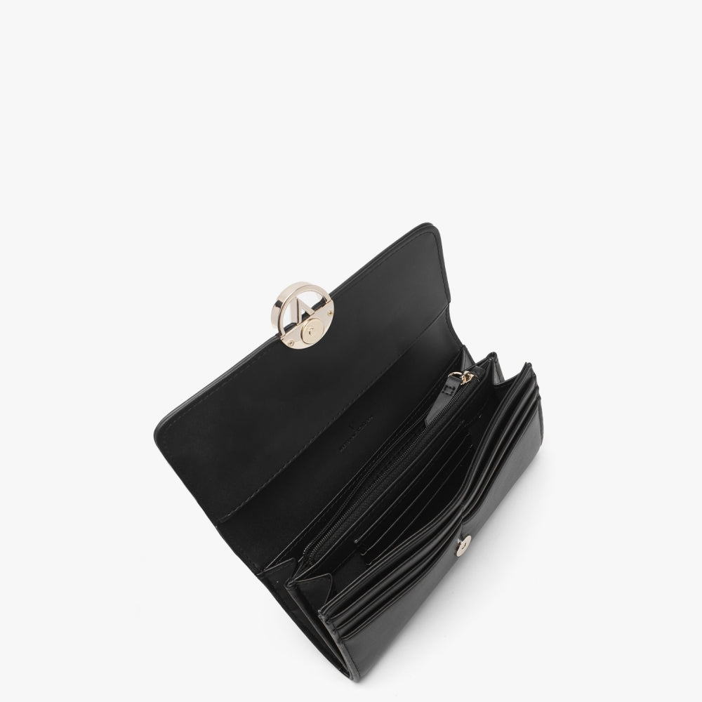 July Nero Flapover Wallet