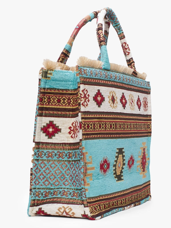 Hermina Multicoloured Embroidered Tote Bag