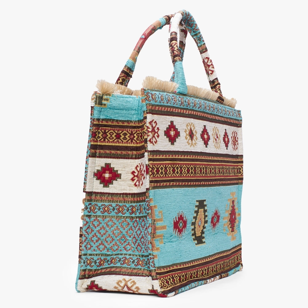 Hermina Multicoloured Embroidered Tote Bag