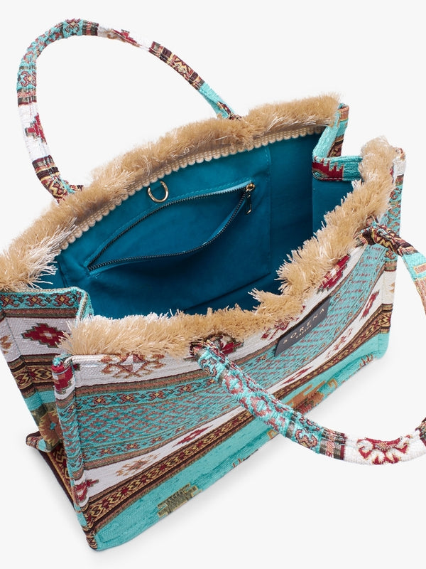 Hermina Multicoloured Embroidered Tote Bag