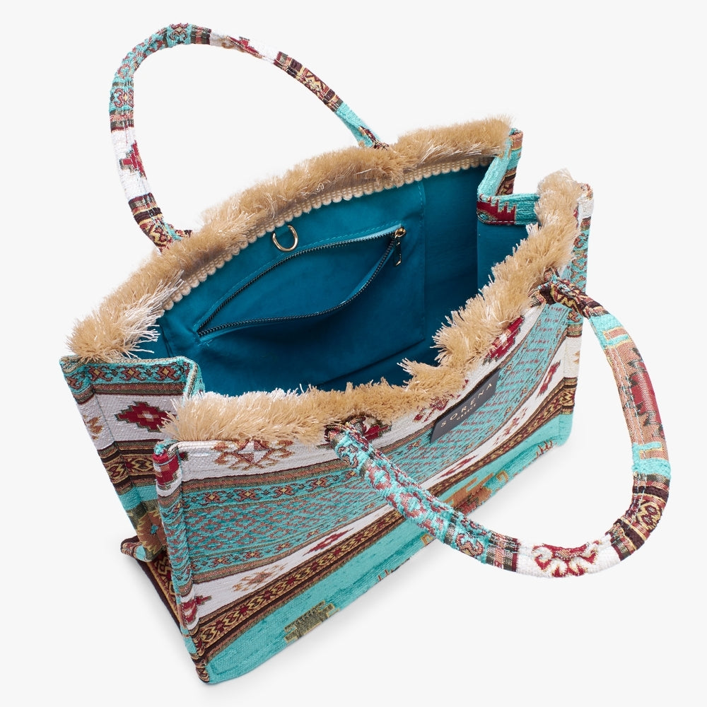 Hermina Multicoloured Embroidered Tote Bag