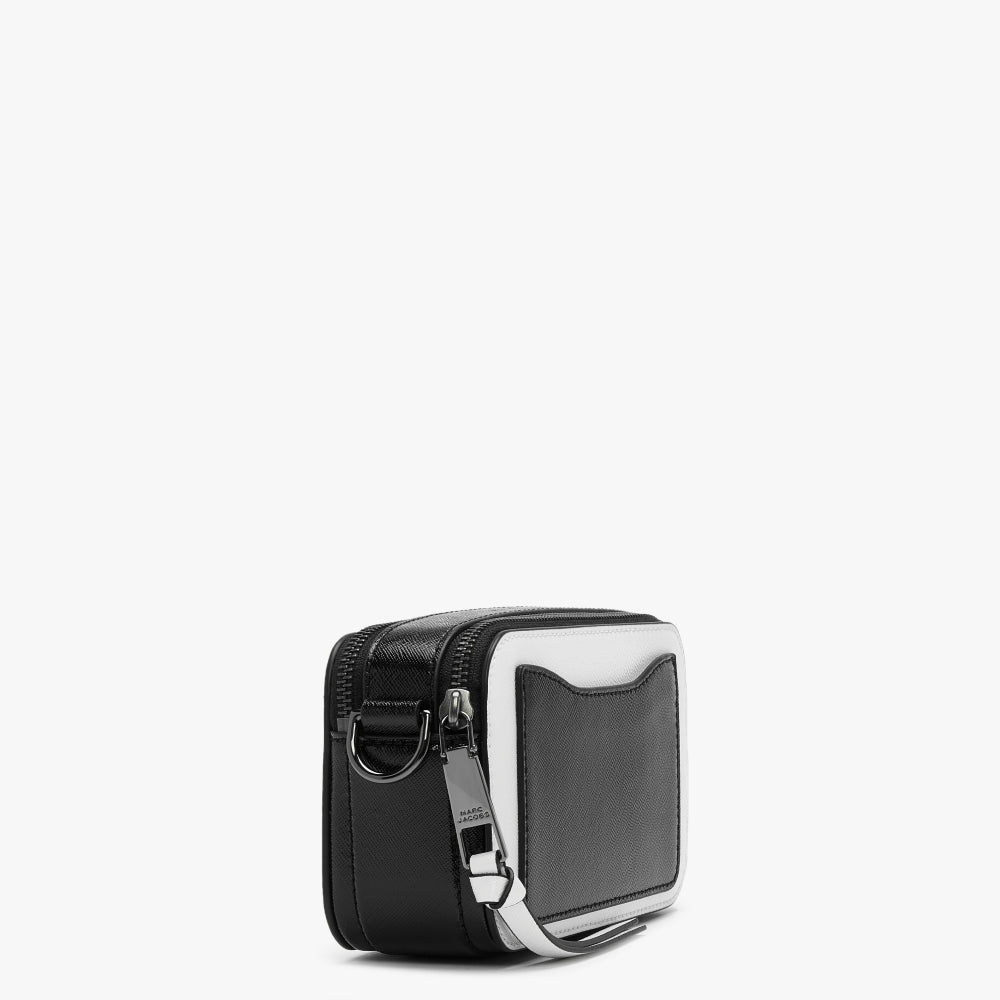 The Bi-Colour Black & White Leather Camera Bag