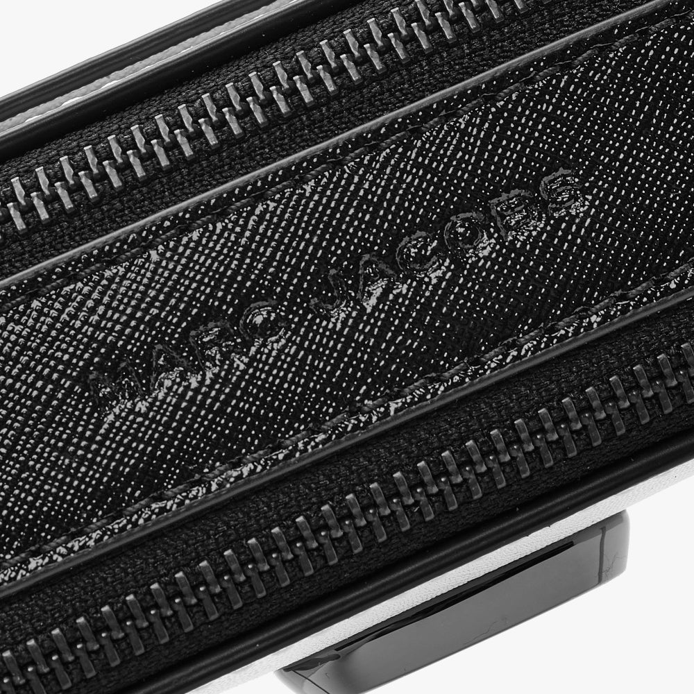 The Bi-Colour Black & White Leather Camera Bag