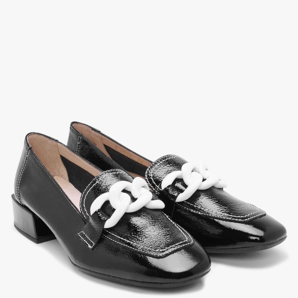 Mohawk Black Patent Leather Loafers