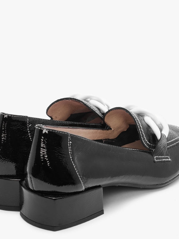 Mohawk Black Patent Leather Loafers