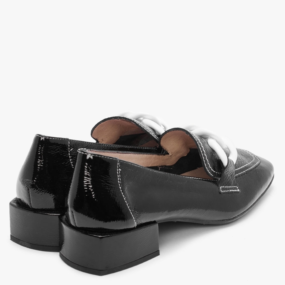 Mohawk Black Patent Leather Loafers
