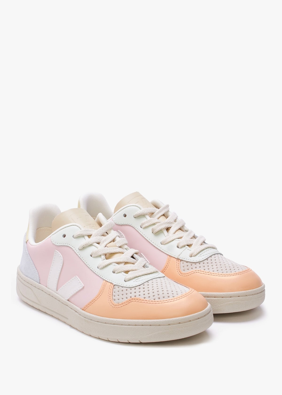 V-10 Leather Petale White Multico Trainers