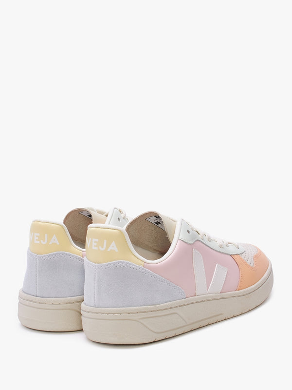 V-10 Leather Petale White Multico Trainers