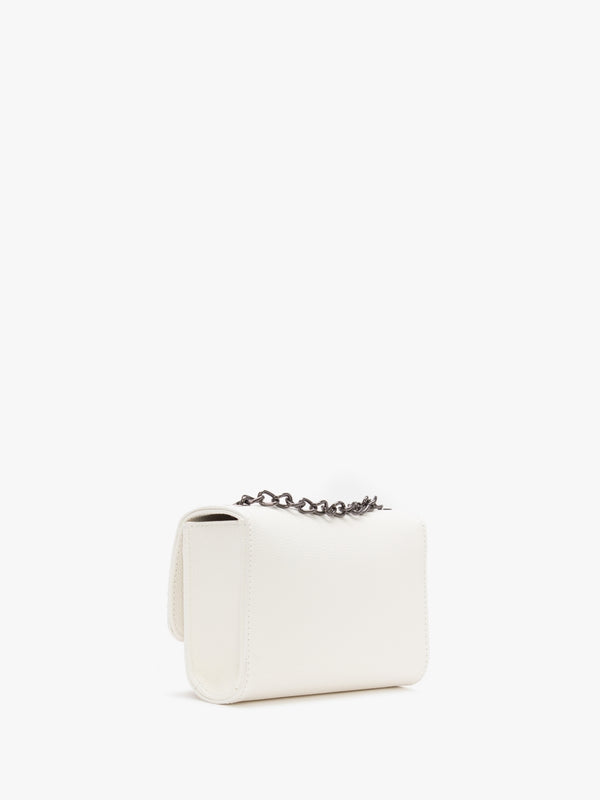Divina Bianco Pebbled Shoulder Bag