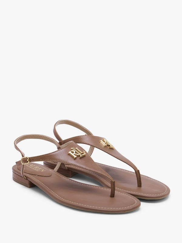 Ellington Polo Tan Leather Toe Post Sandals
