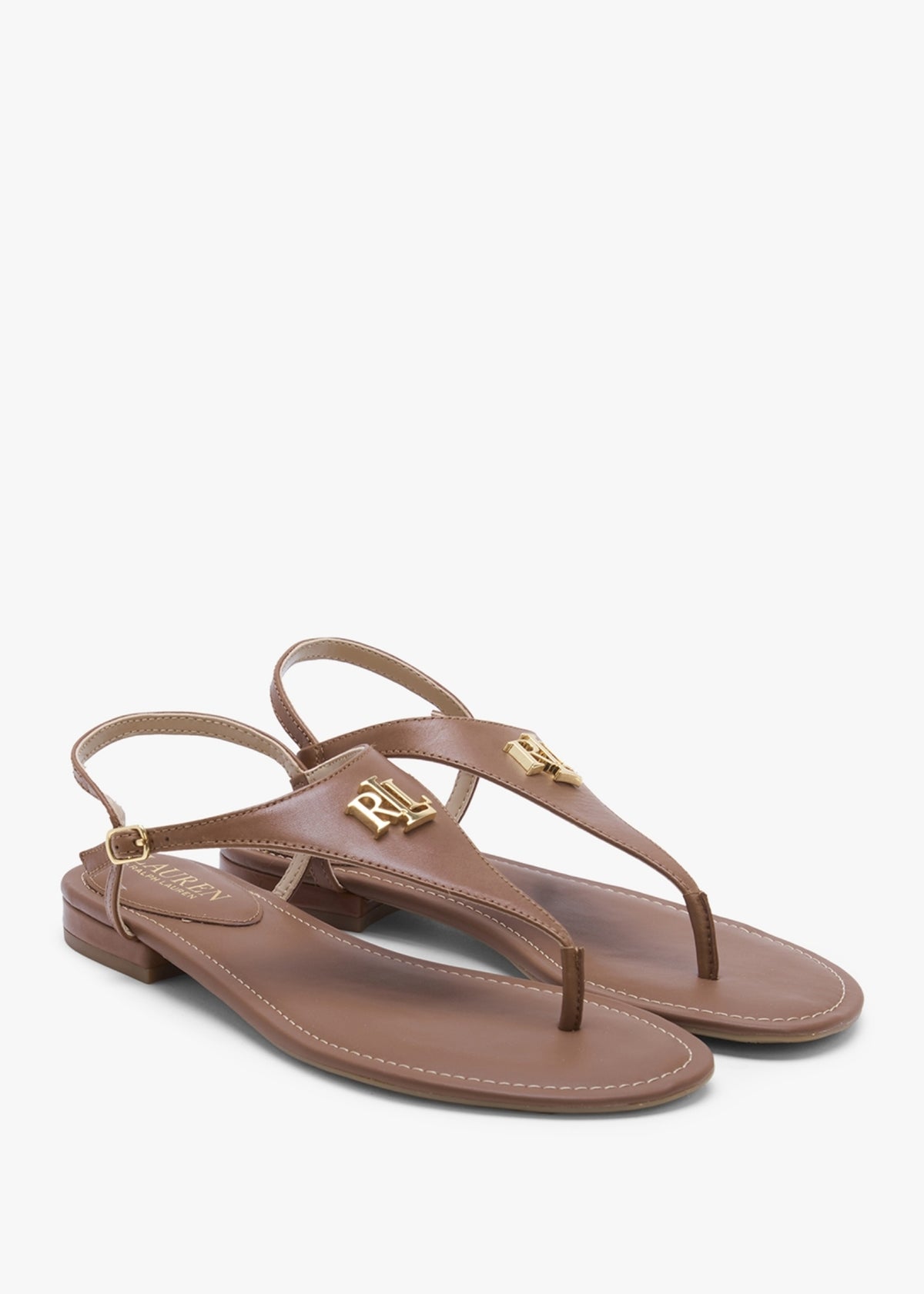 Ellington Polo Tan Leather Toe Post Sandals