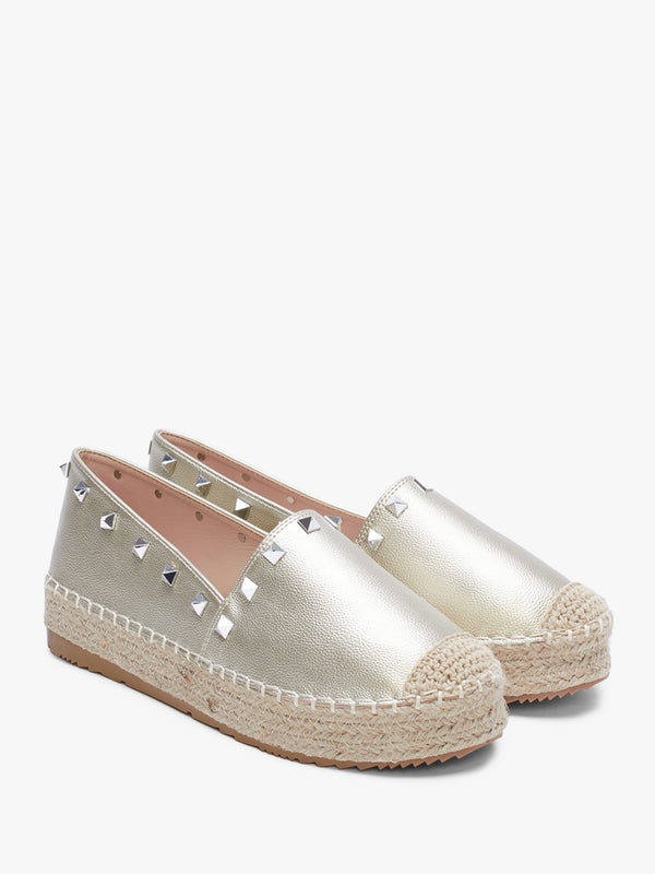 Cubby Gold Studded Espadrilles