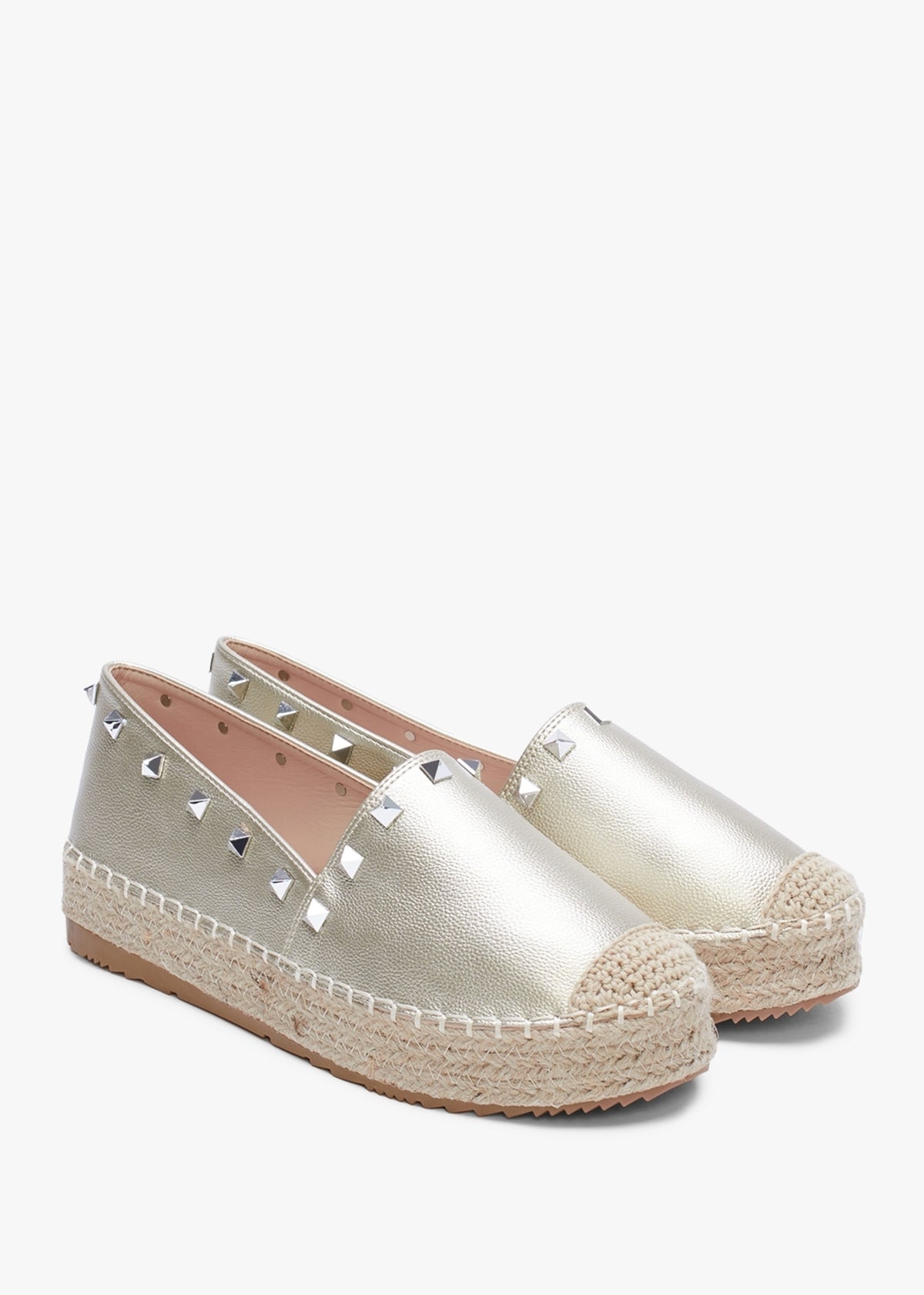 Cubby Gold Studded Espadrilles