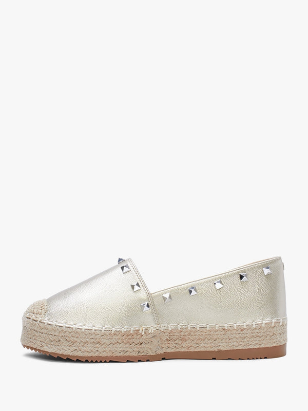 Cubby Gold Studded Espadrilles