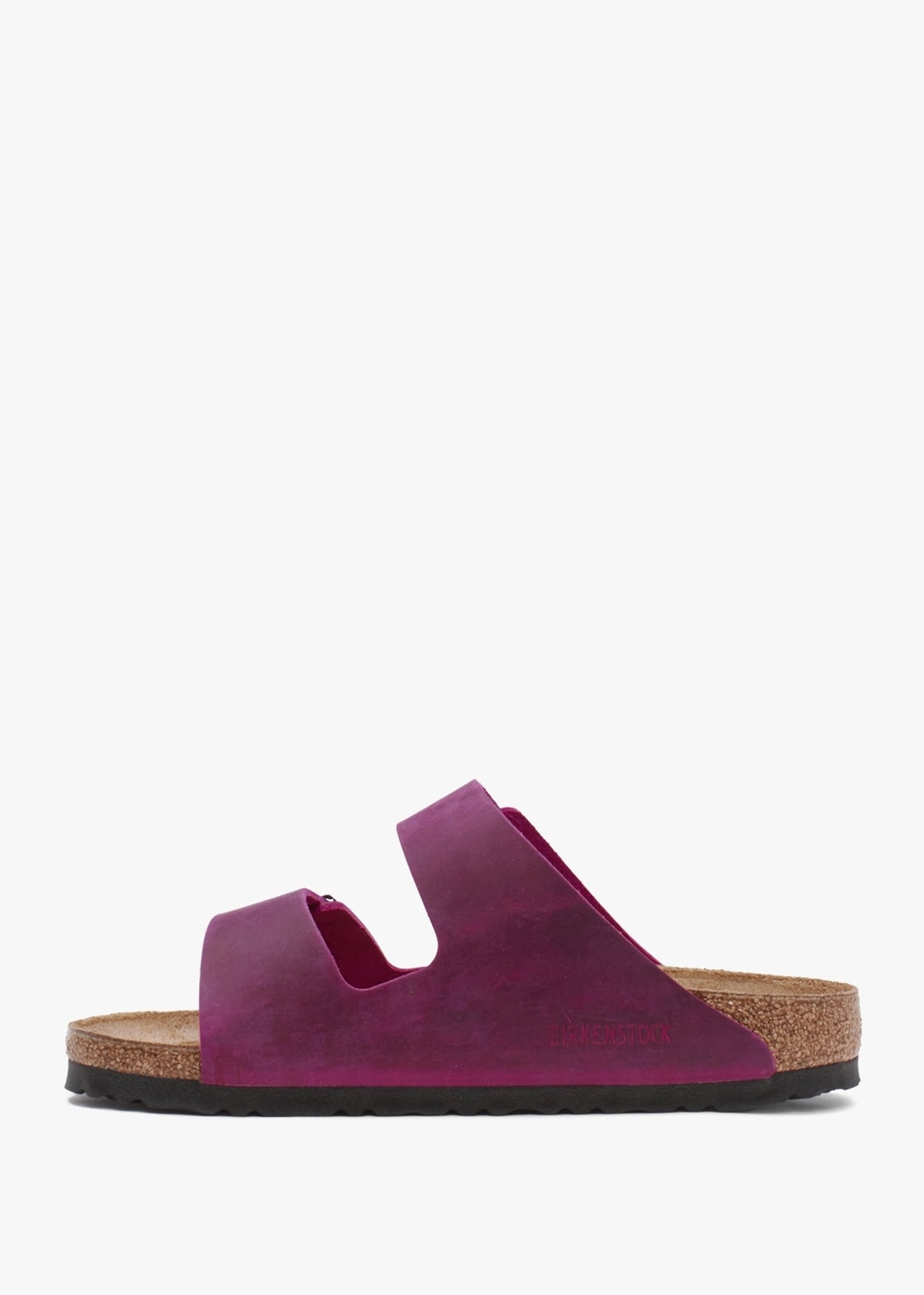 Arizona Festival Fuchsia Natural Oiled Leather Two Bar Mules