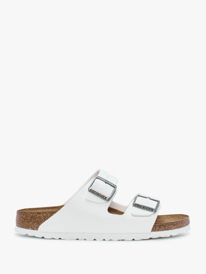 Arizona Birko-Flor White Two Bar Mules