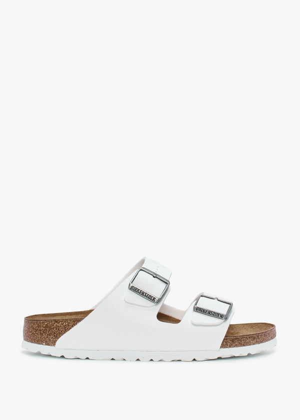 Arizona Birko-Flor White Two Bar Mules