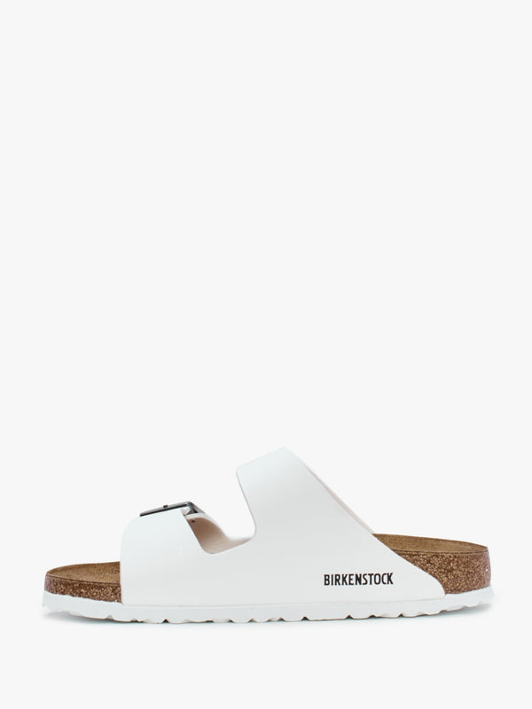 Arizona Birko-Flor White Two Bar Mules