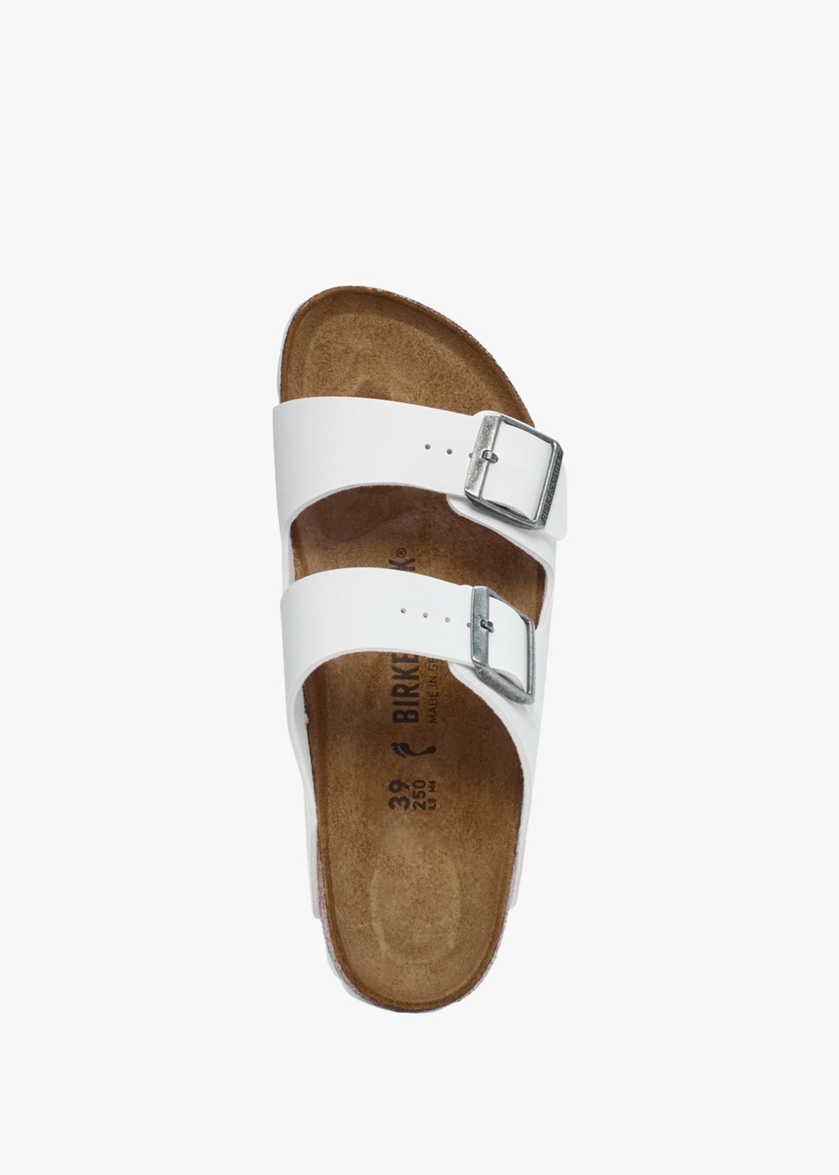 Arizona Birko-Flor White Two Bar Mules
