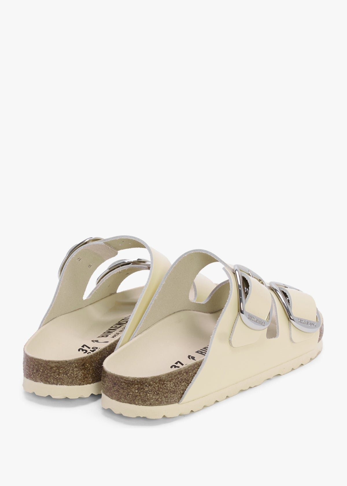 Arizona Big Buckle High Shine Butter Two Bar Mules