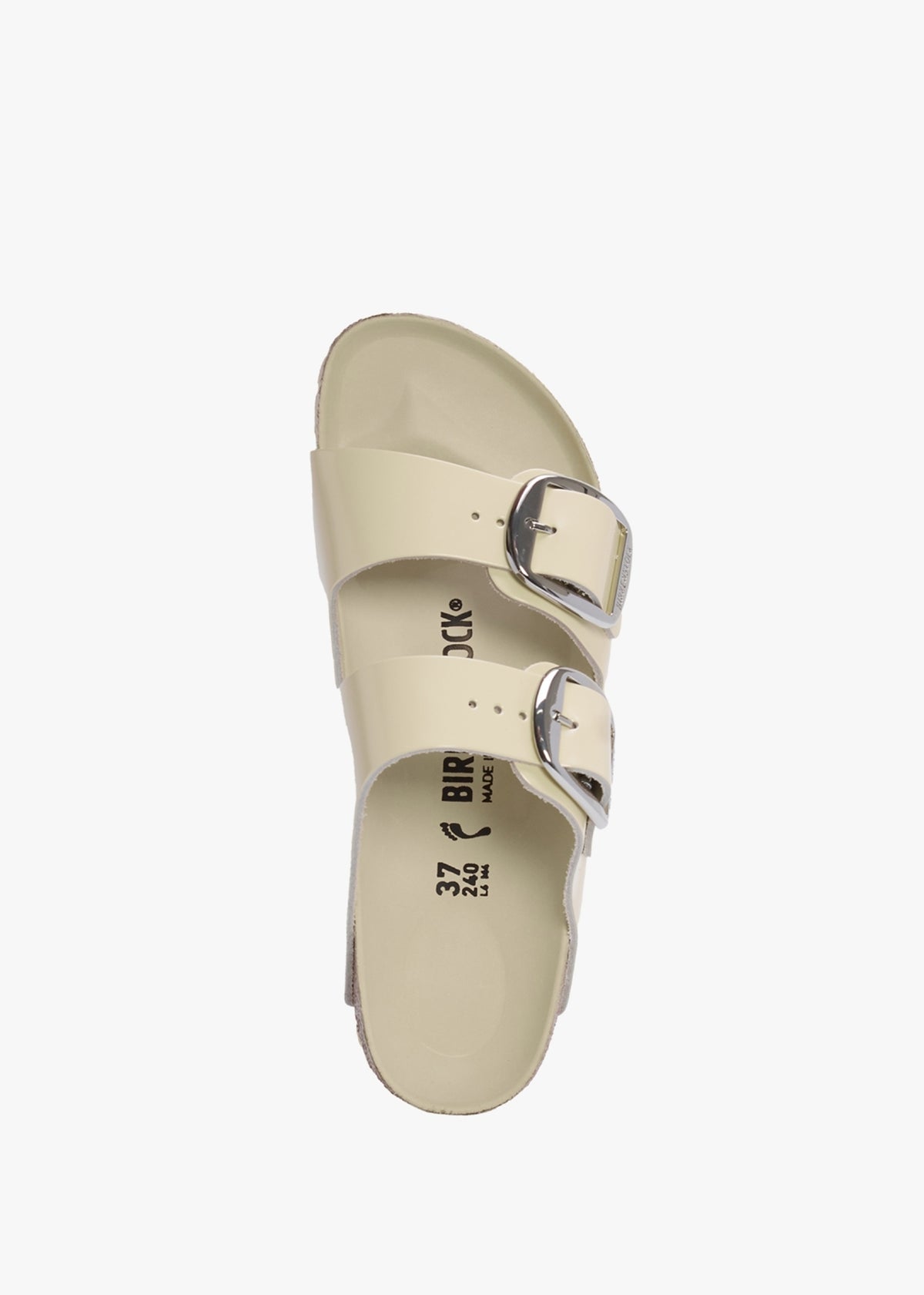 Arizona Big Buckle High Shine Butter Two Bar Mules