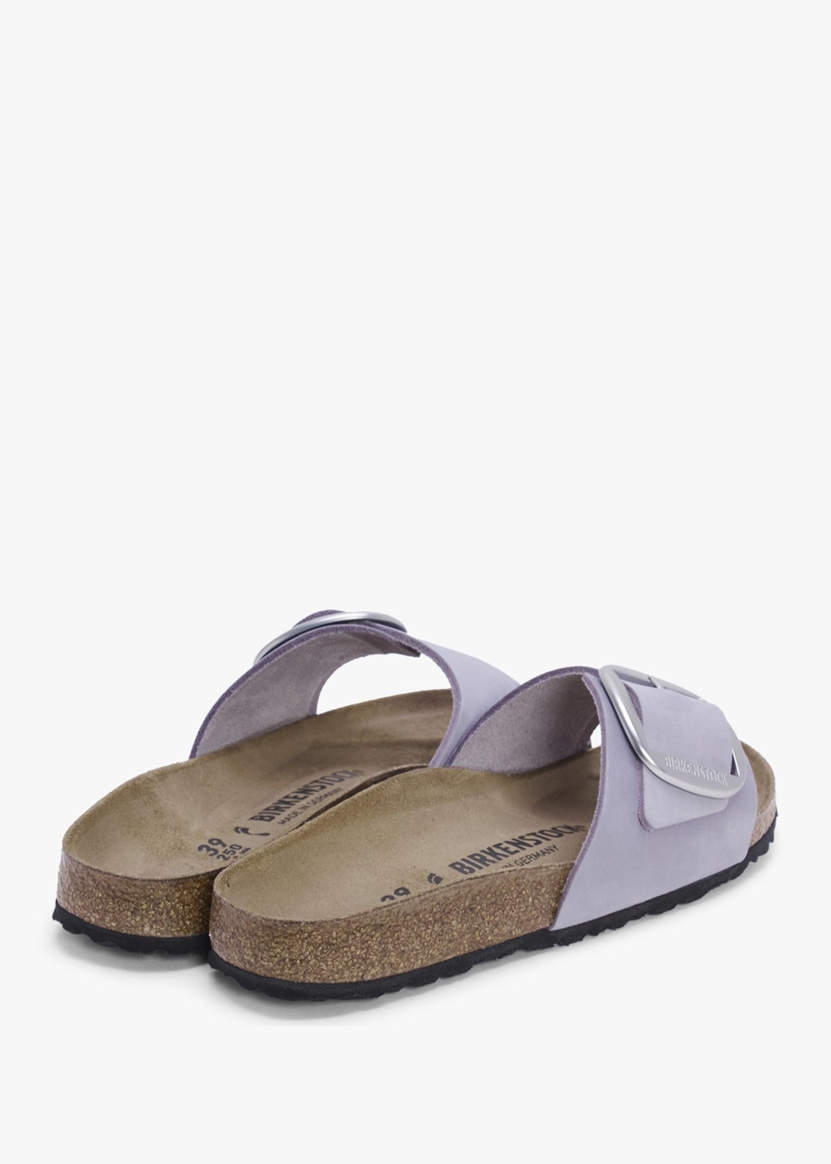 Madrid Big Buckle Purple Flog Nubuck Leather Mules