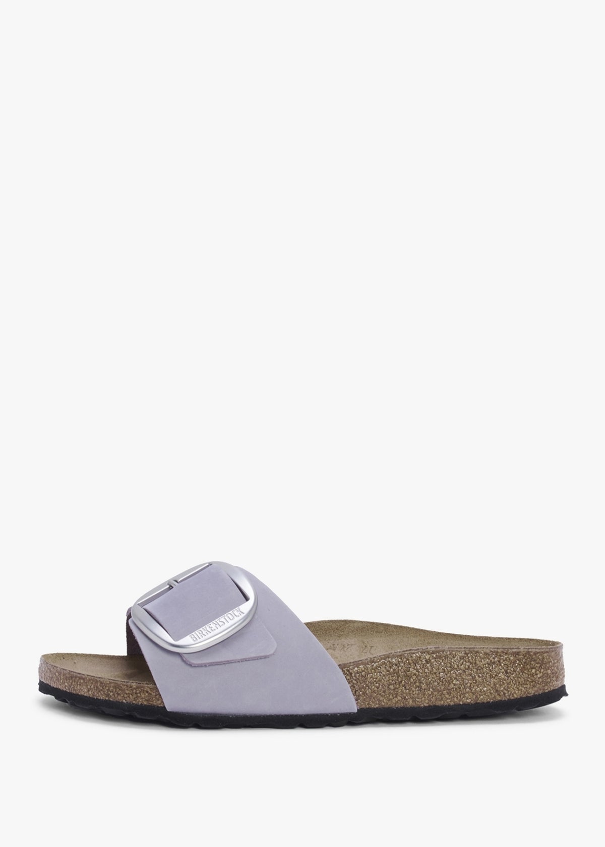 Madrid Big Buckle Purple Flog Nubuck Leather Mules