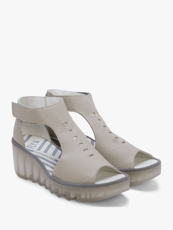 Bezo Cloud Leather Wedge Sandals