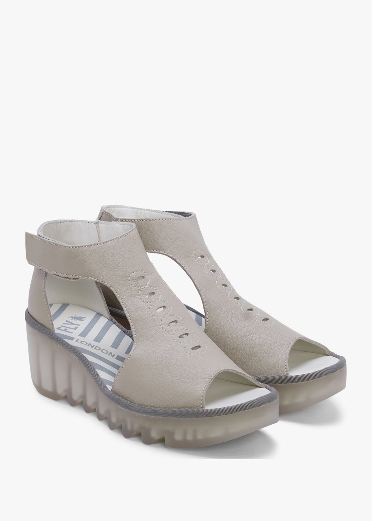 Bezo Cloud Leather Wedge Sandals