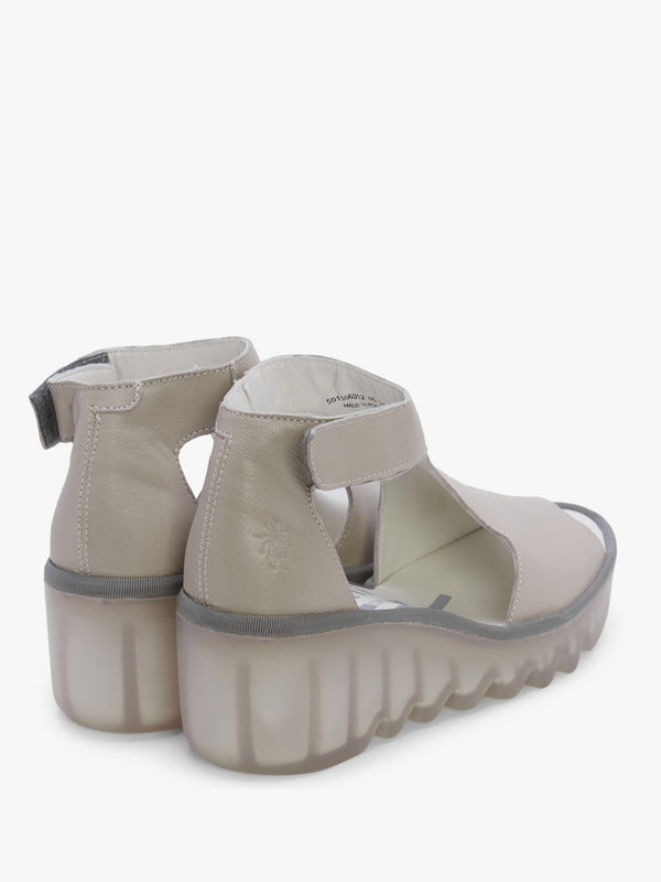 Bezo Cloud Leather Wedge Sandals