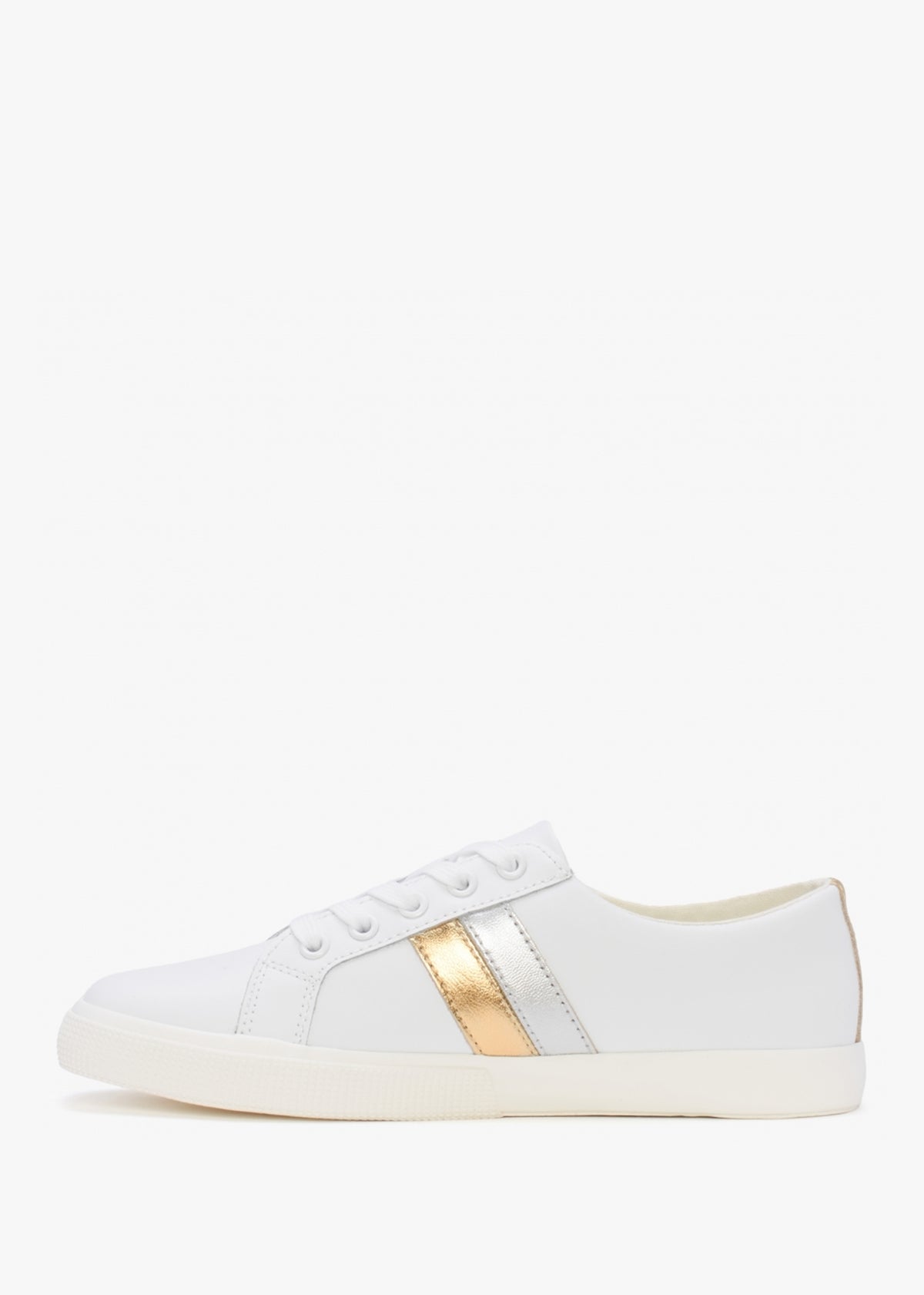 Janson II RL White Leather Trainers